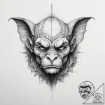 Tattoo sketch gargoyle, ink illustration for… – tattoo sketch (№1757251067_0, 07.09.2025 13:17) — tattoovalue.net