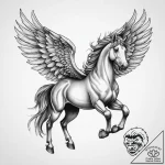 Tattoo sketch pegasus tattoo, ink illustratio… – tattoo sketch (№1757251867_0, 07.09.2025 13:31) — tattoovalue.net