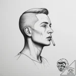 Tattoo sketch referee a person with a whistle… – tattoo sketch (№1757252068_0, 07.09.2025 13:34) — tattoovalue.net