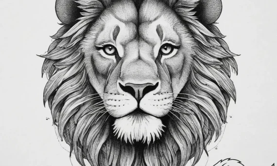 Tattoo sketch lion in a ballistic vest, tatto... - tattoo sketch (№1757253287_0, 07.09.2025 13:54) — tattoovalue.net