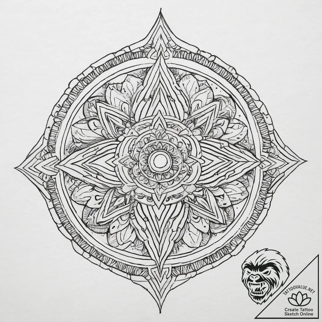 Tattoo sketch cosmic person, ink illustration... - tattoo sketch (№1757254074_0, 07.09.2025 14:07) — tattoovalue.net