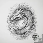 Tattoo sketch a symbolic animal, tattoo line… – tattoo sketch (№1757254475_0, 07.09.2025 14:14) — tattoovalue.net