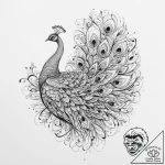 Tattoo sketch peacock tattoo, concept art for… – tattoo sketch (№1757256497_0, 07.09.2025 14:48) — tattoovalue.net