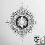 Tattoo sketch cosmic narrative – tattoo sketch (№1757257295_0, 07.09.2025 15:01) — tattoovalue.net