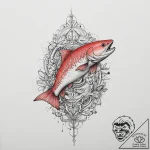 Tattoo sketch salmon, tattoo flash sheet desi… – tattoo sketch (№1757261272_0, 07.09.2025 16:07) — tattoovalue.net