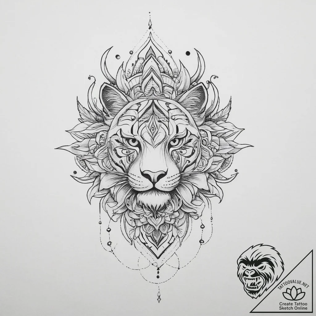 Tattoo sketch fine line tattoo - tattoo sketch (№1757267434_0, 07.09.2025 17:50) — tattoovalue.net