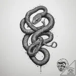 Tattoo sketch hands with a snake, concept art… – tattoo sketch (№1757270833_0, 07.09.2025 18:47) — tattoovalue.net