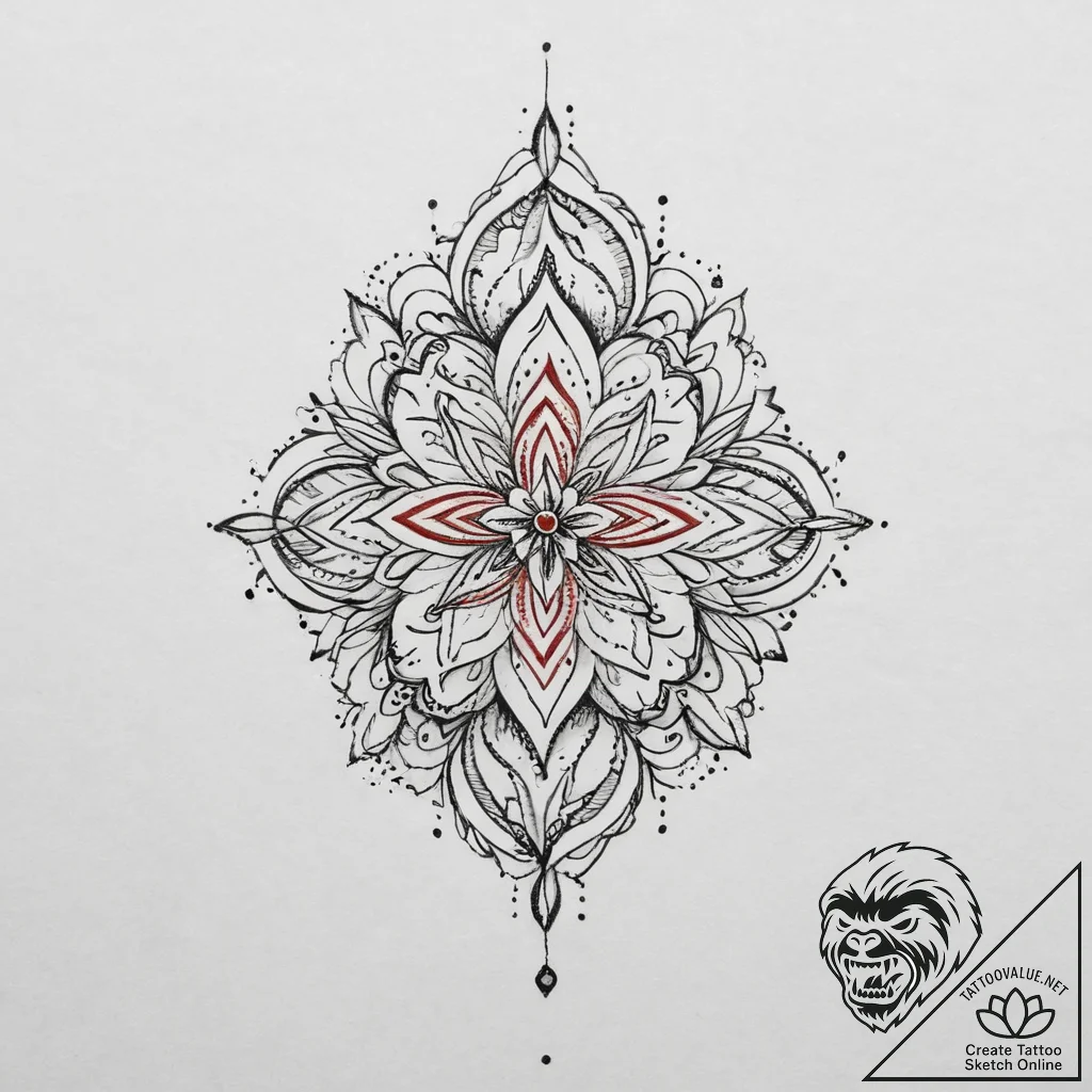 Tattoo sketch gray, tattoo line art, fine lin... - tattoo sketch (№1757271236_0, 07.09.2025 18:53) — tattoovalue.net