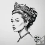 Tattoo sketch queen elizabeth i portrait, art… – tattoo sketch (№1757272238_0, 07.09.2025 19:10) — tattoovalue.net