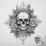 Tattoo sketch mystical character, ink illustr… – tattoo sketch (№1757273855_0, 07.09.2025 19:37) — tattoovalue.net