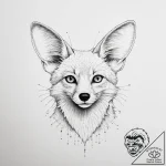 Tattoo sketch fennec fox, tattoo sketch desig… – tattoo sketch (№1757274655_0, 07.09.2025 19:50) — tattoovalue.net
