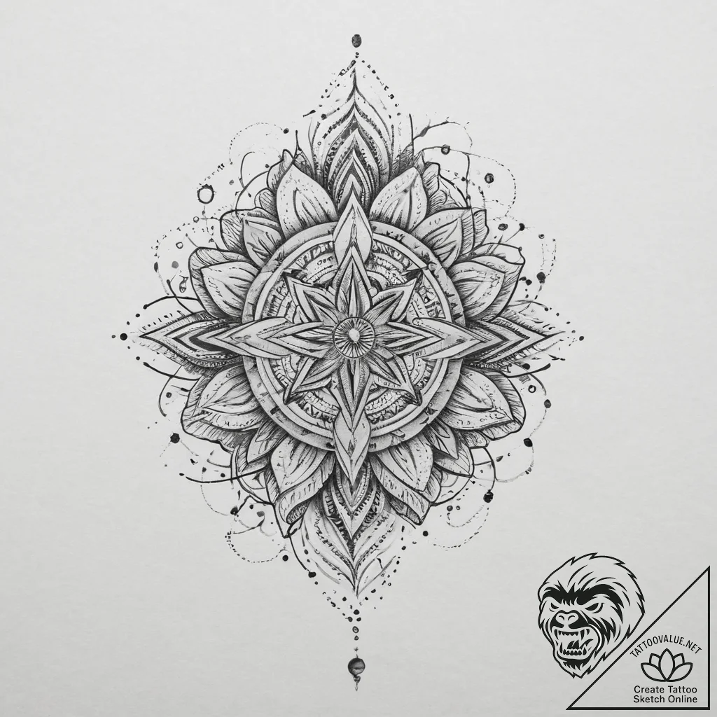 Tattoo sketch blessed narrative, tattoo drawi... - tattoo sketch (№1757275048_0, 07.09.2025 19:57) — tattoovalue.net