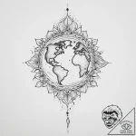 Tattoo sketch sacred earth, tattoo flash shee… – tattoo sketch (№1757276056_0, 07.09.2025 20:14) — tattoovalue.net
