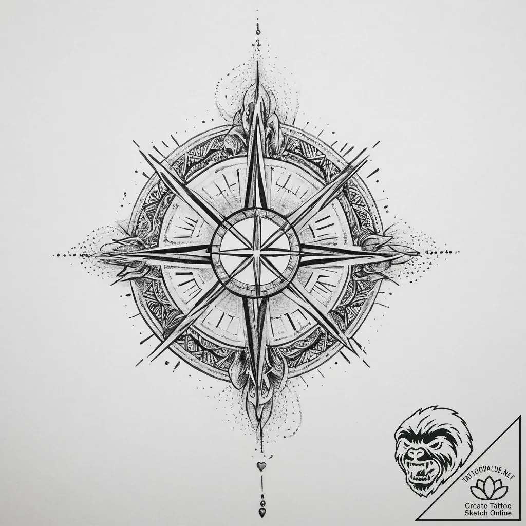 Tattoo sketch cosmic narrative, tattoo flash... - tattoo sketch (№1757276662_0, 07.09.2025 20:24) — tattoovalue.net