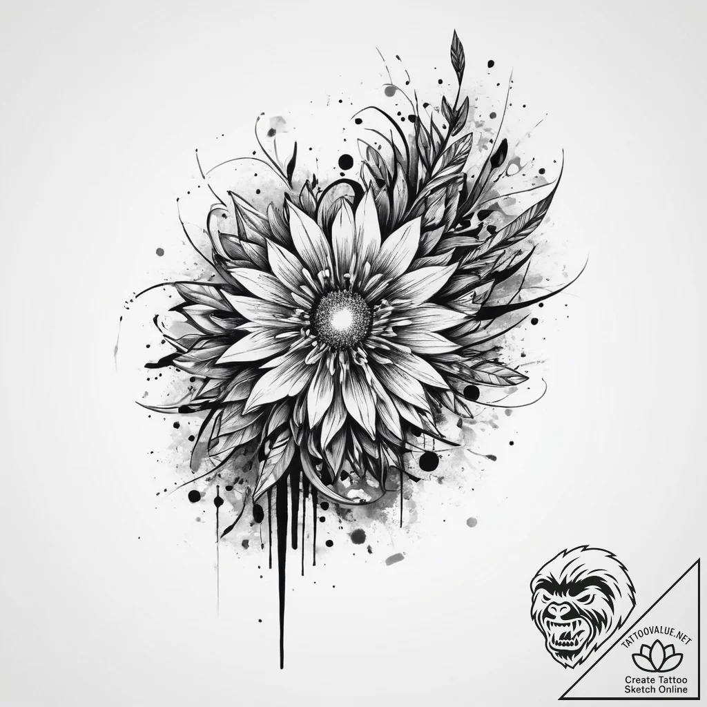 Tattoo sketch valerian, concept art for tatto... - tattoo sketch (№1757278855_0, 07.09.2025 21:00) — tattoovalue.net