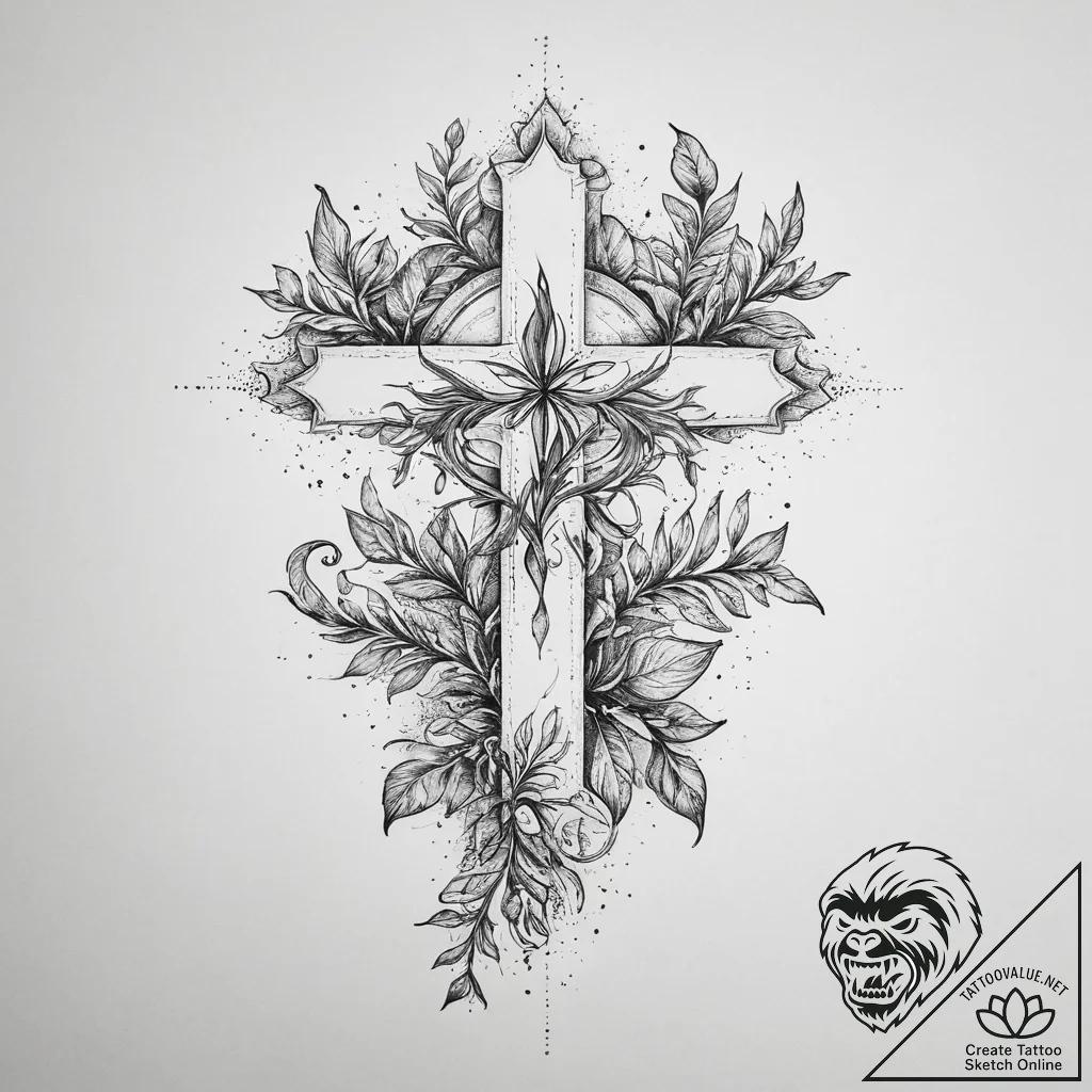 Tattoo sketch book with plants growing out of... - tattoo sketch (№1757280454_0, 07.09.2025 21:27) — tattoovalue.net