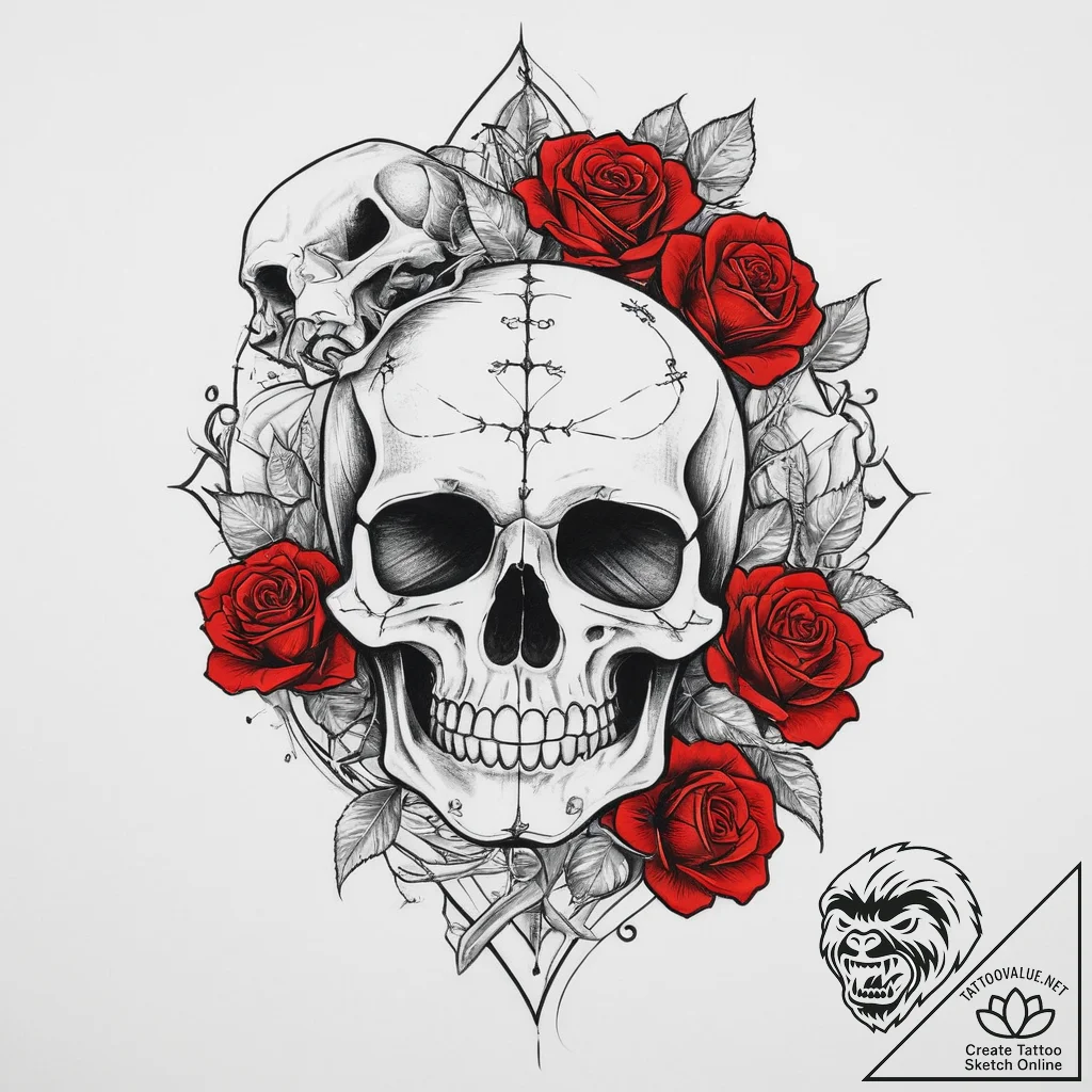 Tattoo sketch holy character, concept art for... - tattoo sketch (№1757280852_0, 07.09.2025 21:34) — tattoovalue.net
