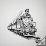 Tattoo sketch soldier with a train, tattoo sk… – tattoo sketch (№1757281255_0, 07.09.2025 21:40) — tattoovalue.net