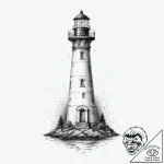 Tattoo sketch lighthouse, artistic tattoo ske… – tattoo sketch (№1757282668_0, 07.09.2025 22:04) — tattoovalue.net
