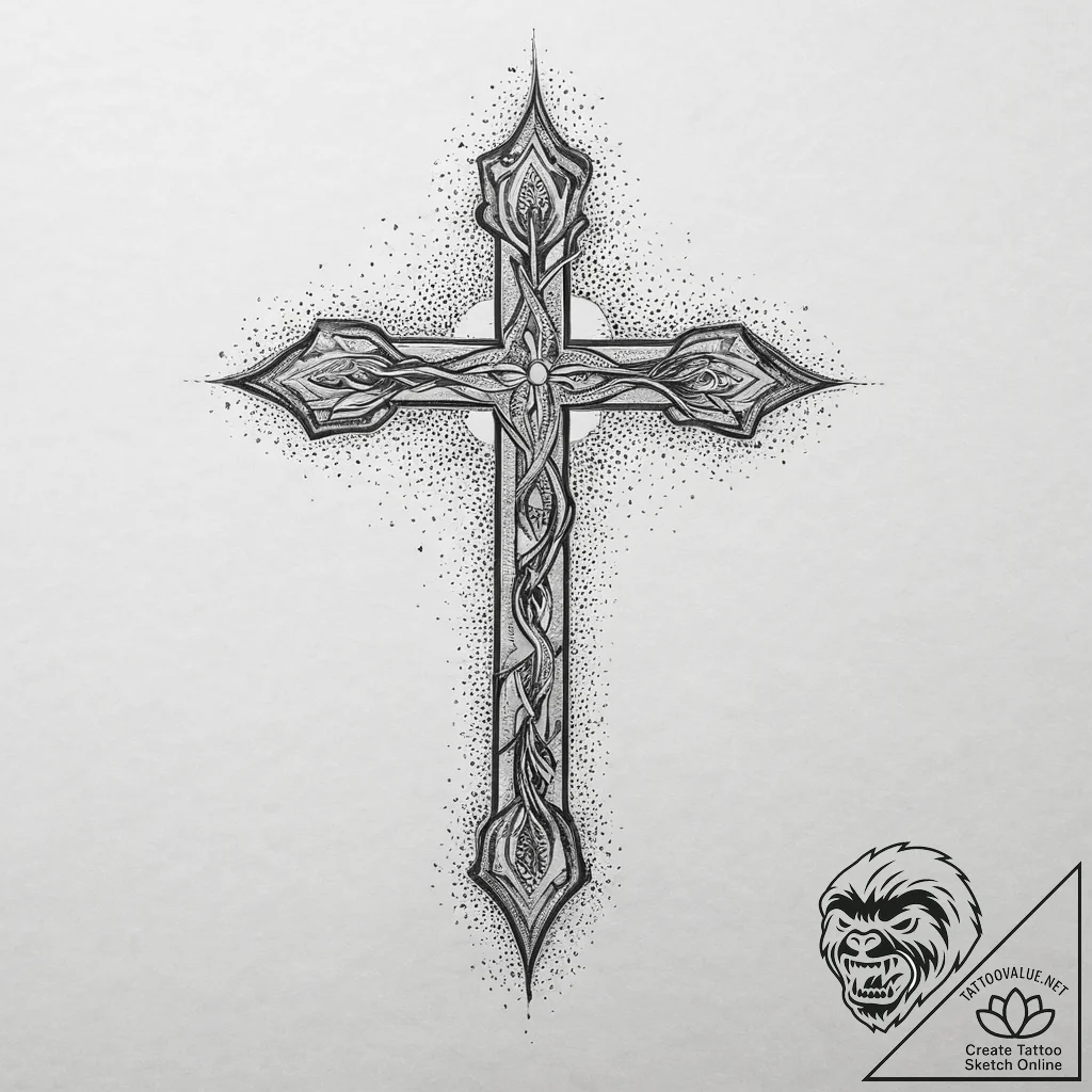 Tattoo sketch fake, tattoo line art, dotwork... - tattoo sketch (№1757282866_0, 07.09.2025 22:07) — tattoovalue.net