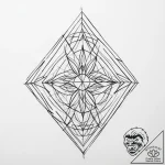 Tattoo sketch geometric symbol – tattoo sketch (№1757285077_0, 07.09.2025 22:44) — tattoovalue.net