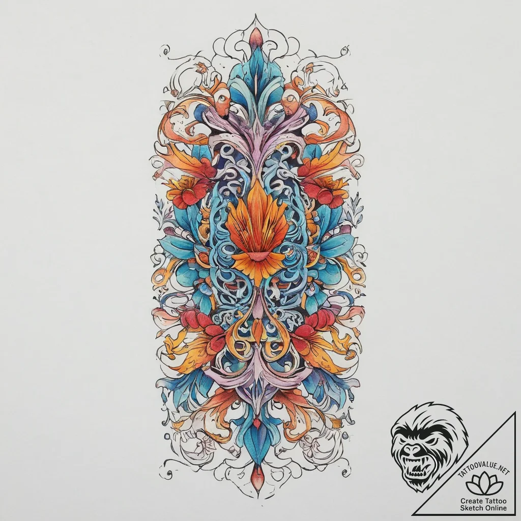 Tattoo sketch ancient scroll, tattoo drawing... - tattoo sketch (№1757285876_0, 07.09.2025 22:57) — tattoovalue.net