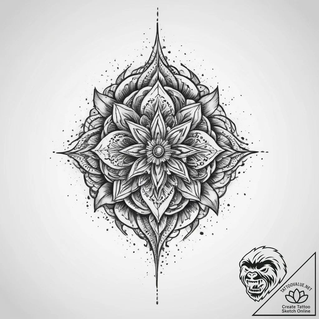 Tattoo sketch pencil with a drawing, tattoo f... - tattoo sketch (№1757287079_0, 07.09.2025 23:17) — tattoovalue.net
