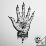 Tattoo sketch hands with a pencil, artistic t… – tattoo sketch (№1757289278_0, 07.09.2025 23:54) — tattoovalue.net