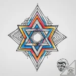 Tattoo sketch star of david with a star, conc… – tattoo sketch (№1757290289_0, 08.09.2025 00:11) — tattoovalue.net