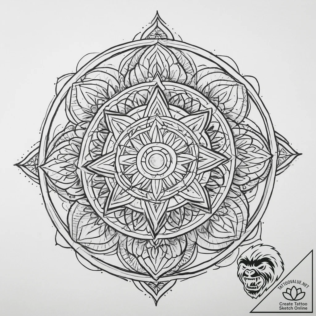 Tattoo sketch religious art, concept art for... - tattoo sketch (№1757291099_0, 08.09.2025 00:24) — tattoovalue.net