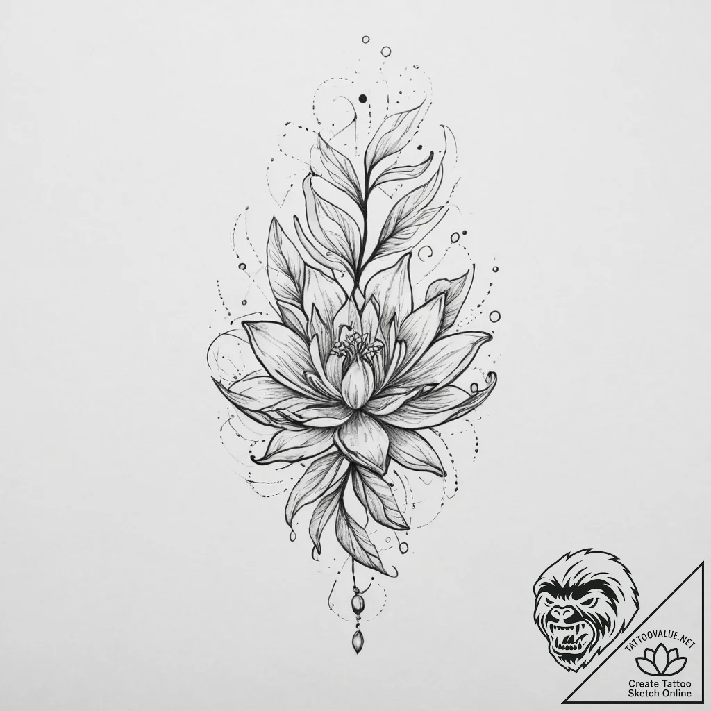 Tattoo sketch delicate tattoo, artistic tatto... - tattoo sketch (№1757291298_0, 08.09.2025 00:28) — tattoovalue.net