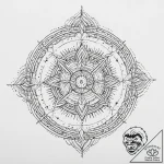 Tattoo sketch cosmic identity, tattoo flash s… – tattoo sketch (№1757291705_0, 08.09.2025 00:35) — tattoovalue.net
