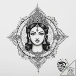 Tattoo sketch goddess lakshmi, artistic tatto… – tattoo sketch (№1757293718_0, 08.09.2025 01:08) — tattoovalue.net
