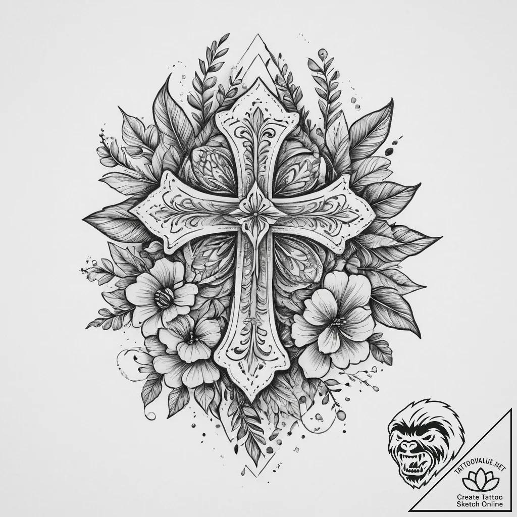 Tattoo sketch book with flowers, tattoo sketc... - tattoo sketch (№1757294527_0, 08.09.2025 01:22) — tattoovalue.net