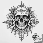 Tattoo sketch a symbolic object, concept art… – tattoo sketch (№1757295728_0, 08.09.2025 01:42) — tattoovalue.net