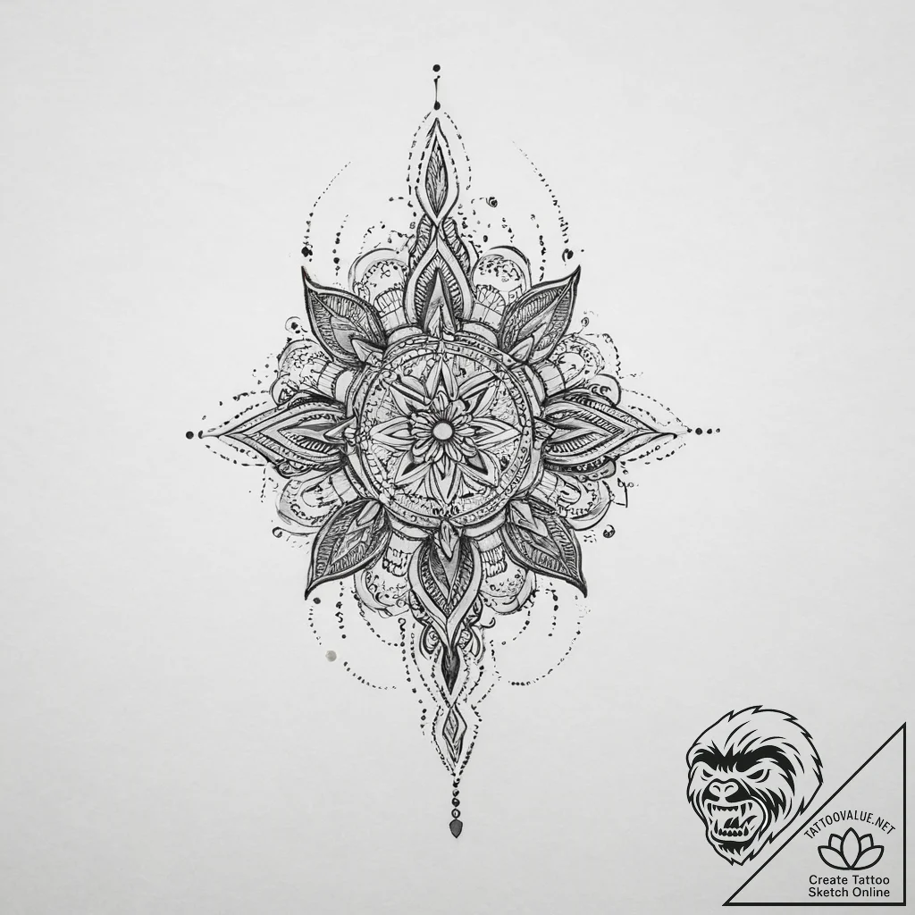 Tattoo sketch body, ink illustration for tatt... - tattoo sketch (№1757299915_0, 08.09.2025 02:51) — tattoovalue.net