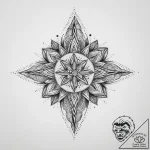Tattoo sketch blessed creation, tattoo flash… – tattoo sketch (№1757300113_0, 08.09.2025 02:55) — tattoovalue.net