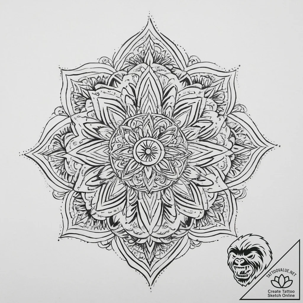 Tattoo sketch expression, concept art for tat... - tattoo sketch (№1757307422_0, 08.09.2025 04:57) — tattoovalue.net