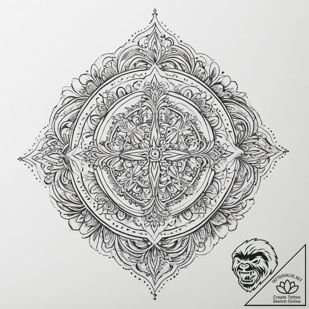 Tattoo sketch spiritual friend, artistic tatt... - tattoo sketch (№1757308595_0, 08.09.2025 05:16) — tattoovalue.net