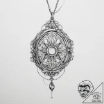 Tattoo sketch locket tattoo – tattoo sketch (№1757310152_0, 08.09.2025 05:42) — tattoovalue.net