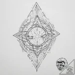 Tattoo sketch cosmic origin, tattoo drawing o… – tattoo sketch (№1757310347_0, 08.09.2025 05:45) — tattoovalue.net