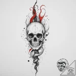 Tattoo sketch bone, tattoo flash sheet design… – tattoo sketch (№1757312105_0, 08.09.2025 06:15) — tattoovalue.net
