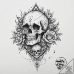 Tattoo sketch cosmic being, ink illustration… – tattoo sketch (№1757319519_0, 08.09.2025 08:18) — tattoovalue.net