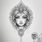 Tattoo sketch aura – tattoo sketch (№1757320690_0, 08.09.2025 08:38) — tattoovalue.net