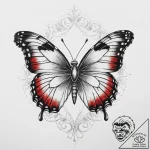 Tattoo sketch painted lady butterfly, tattoo… – tattoo sketch (№1757321470_0, 08.09.2025 08:51) — tattoovalue.net