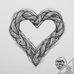 Tattoo sketch slavic knot with a heart, tatto… – tattoo sketch (№1757322056_0, 08.09.2025 09:00) — tattoovalue.net