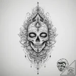 Tattoo sketch divine presence, tattoo line ar… – tattoo sketch (№1757323031_0, 08.09.2025 09:17) — tattoovalue.net