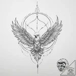 Tattoo sketch spirit of the air – tattoo sketch (№1757324007_0, 08.09.2025 09:33) — tattoovalue.net