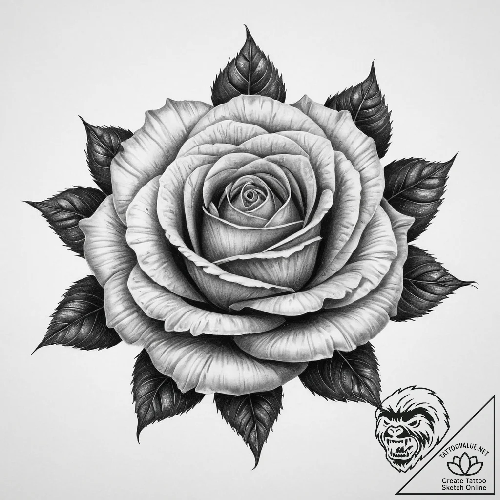 Tattoo sketch chicano роза, tattoo line art,... - tattoo sketch (№1757326930_0, 08.09.2025 10:22) — tattoovalue.net