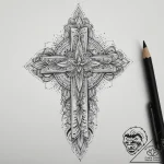 Tattoo sketch crystal, tattoo flash sheet des… – tattoo sketch (№1757327712_0, 08.09.2025 10:35) — tattoovalue.net